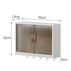 Tủ Nhà Tắm, Kệ Đa Năng Đựng Mĩ Phẩm, Nước Hoa Treo Tường, 3 Tầng Không Thấm Nước Không Cần Đục Lỗ, Chống Bụi Bẩn