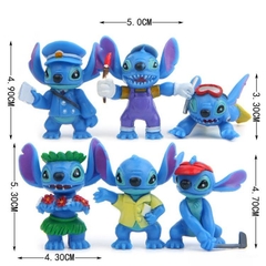 Bộ 6 Mô Hình Phim Hoạt Hình Lilo & Stitch, Mô Hình Cao 6cm, Decor Trang Trí, Bộ Sưu Tập Nhân Vật Yêu Thích