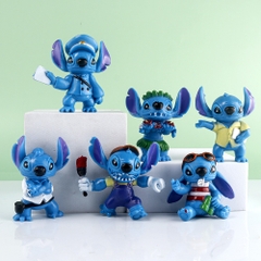 Bộ 6 Mô Hình Phim Hoạt Hình Lilo & Stitch, Mô Hình Cao 6cm, Decor Trang Trí, Bộ Sưu Tập Nhân Vật Yêu Thích