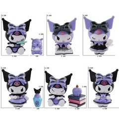 Bộ 6 Mô Hình Kuromi Sanrio FULL BOX,  Nhân Vật Hoạt Hình Yêu Thích, Mô Hình Cao 7cm, Decor Trang Trí, Bộ Sưu Tập