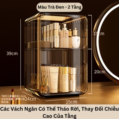 Kệ Đựng Mỹ Phẩm, Nước Hoa, Tủ Bảo Quản Đồ Trang Điểm Chống Bụi, Chống Nước, Trong Suốt Sang Trọng