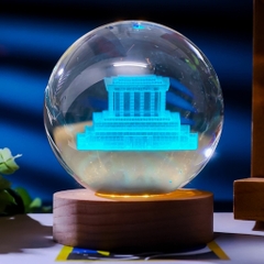 Đèn Ngủ 3D Quả Cầu Pha Lê Phát Sáng, Đế Đổi Màu, Quà Tặng Sinh Nhật, Quà Lưu Niệm, Qùa Tặng Giáng Sinh, Người Thân