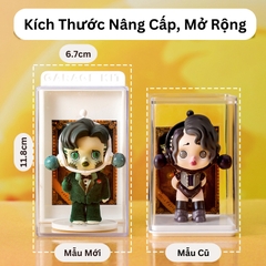 Hộp Đựng Acrylic Trưng Bày Mô Hình Pop Mart, Kích Thước Rộng, Đa Dạng Màu Sắc,Chống Bám Bụi, Bảo Quản Mô Hình