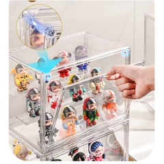 Hộp Đựng Trong Suốt Acrylic Lưu Trữ Nước Hoa, Mỹ Phẩm, Trưng Bày Mô Hình Pop Mart, Chống Bụi, Bảo Quản Sạch Sẽ