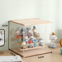 Tủ Kính Mika Trong Suốt, Trang Trí Đèn Led USB, Kệ Hộp Trưng Bày Mô Hình, Nước Hoa, Lego, Nhân Vật Yêu Thích