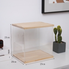 Tủ Kính Mika Trong Suốt, Trang Trí Đèn Led USB, Kệ Hộp Trưng Bày Mô Hình, Nước Hoa, Lego, Nhân Vật Yêu Thích