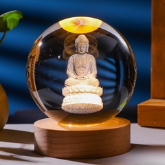 Đèn Ngủ 3D Quả Cầu Pha Lê Phát Sáng, Đế Đổi Màu, Quà Tặng Sinh Nhật, Quà Lưu Niệm, Qùa Tặng Giáng Sinh, Người Thân