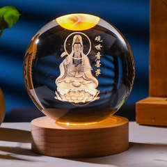 Đèn Ngủ 3D Quả Cầu Pha Lê Phát Sáng, Đế Đổi Màu, Quà Tặng Sinh Nhật, Quà Lưu Niệm, Qùa Tặng Giáng Sinh, Người Thân