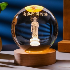 Đèn Ngủ 3D Quả Cầu Pha Lê Phát Sáng, Đế Đổi Màu, Quà Tặng Sinh Nhật, Quà Lưu Niệm, Qùa Tặng Giáng Sinh, Người Thân