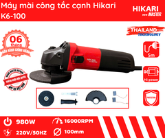 Máy mài góc Hikari K6-100 model 2026