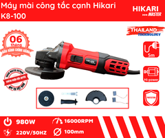Máy mài góc công tắc cạnh Hikari K8-100
