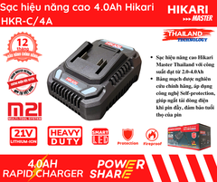 Sạc pin hiệu năng cao 4.0Ah Hikari HKR-C/4A