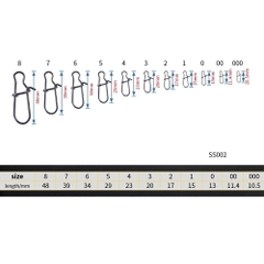 Set 50 Khoen Móc Câu Cá Bằng Thép Không Gỉ - BEE140