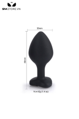 SMT088 - butt plug silicon hình trái tim và phích cắm hình thoi