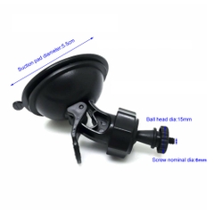 Giá đỡ camera hành trình ô tô và camera loại chân hít - BEE010