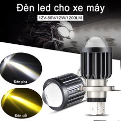 Đèn led trợ sáng xe máy H4 đèn pha - BEE042