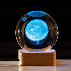 Mô Hình Quả Cầu Pha Lê Đèn Led Decor 3D - BEE068