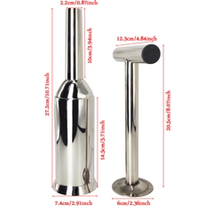 Dụng cụ hỗ trợ nhồi xúc xích, lạp xưởng, dồi ,... bằng thép không gỉ | BEE076