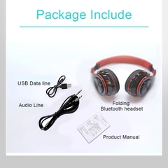 Tai nghe bluetooth không dây B39 có tích hợp FM, đèn Led, gấp gọn - BEE081