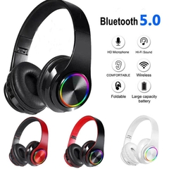 Tai nghe bluetooth không dây B39 có tích hợp FM, đèn Led, gấp gọn - BEE081