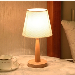 Đèn ngủ bằng gỗ Bắc Âu decor trang trí để bàn - BEE084