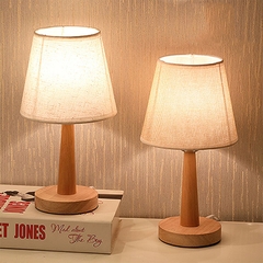 Đèn ngủ bằng gỗ Bắc Âu decor trang trí để bàn - BEE084
