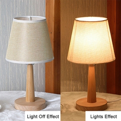 Đèn ngủ bằng gỗ Bắc Âu decor trang trí để bàn - BEE084