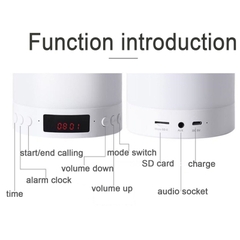 Loa Bluetooth Có Đèn Led, Đồng Hồ Hẹn Giờ | BEE101