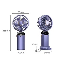 Quạt Điện Gấp Mini Có Màn Hình Hiển Thị Nhiệt Độ - BEE099