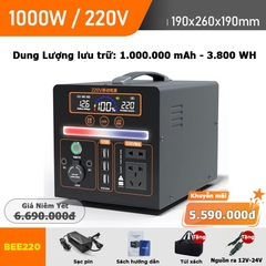 Bộ lưu điện BEE220 - bình tích điện dự phòng - Giảm giá 50%