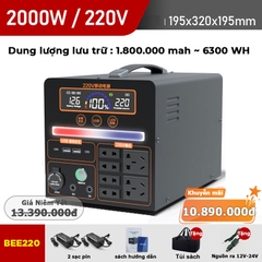 Bộ lưu điện BEE220 - bình tích điện dự phòng - Giảm giá 50%