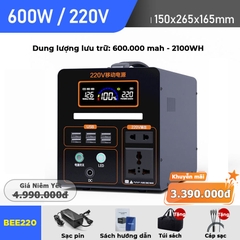 Bộ lưu điện BEE220 - bình tích điện dự phòng - Giảm giá 50%