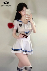 SMS004 - Trang phục cosplay học sinh áo cà vạt mix chân váy siêu ngắn