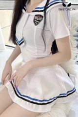 SMS004 - Trang phục cosplay học sinh áo cà vạt mix chân váy siêu ngắn