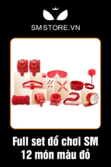 SMT096 - Dụng cụ chơi SM bộ 12 món màu đỏ