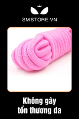 SMT102 - Dây trói tình yêu bông cotton mềm mịn, màu hồng dài 15m