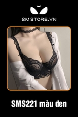 SMS221 - áo ngực xuyên thấu thiết kế 2 dây viền ren quyến rũ