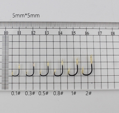 50 Lưỡi Câu thép đen vàng Có Ngạnh