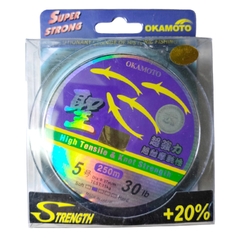 Cước Câu Cá Okamoto 250m - Cước 4 Con Cá Chuyên Dùng Cho Cần Câu Máy
