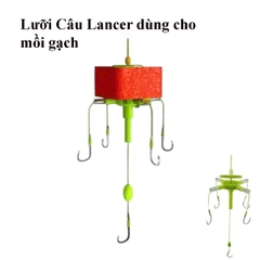 Lưỡi Câu Lancer Chữ Thập Dùng Câu mồi gạch, thiết kế chống rối, dể sử dụng