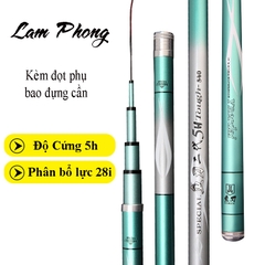 Cần Câu Tay Cacbon Lam Phong 5h 28i ( kèm đọt phụ)