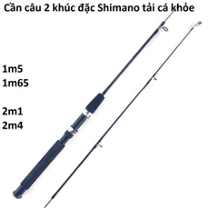 Cần Câu Máy Shimano 2 Khúc Đặc đủ size 1m5 đến 2m4 cần cực khỏe