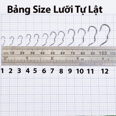 Combo Vĩ 25 Lưỡi Câu thép Tự Lật Có Ngạnh Phiên Bản 2023
