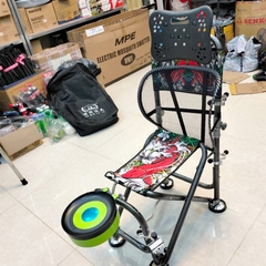 Ghế Câu Cá Địa Hình Đầy Đủ Phụ Kiện Hình Cá Chép