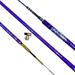 Cần câu tay BASHEN Thắng Lợi Tím 6h 19i( Tặng kèm đọt phụ và bộ trục 3260 )