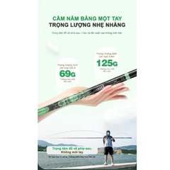 Cần câu Tay Thống Soái Thế Hệ 1 độ cứng 5h - 28i  ( Kèm Đọt Phụ Và Trục 3260 )- BH 1 Năm 1 Lóng Trừ Lóng Gốc