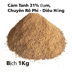 1kg Cám Tanh ( Cực Tanh ) Đạm 31% Chuyên Dùng câu cá rô phi diêu hồng