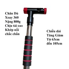 Thân Cắm Ô Xoay 360, Hợp Kim Nhôm Nguyên Khối, Khớp Xoay, Tăng Giảm Chắc Chắn