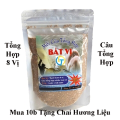 MC08 - Mồi Câu Cá Tổng Hợp Bát Vị Câu Tổng hợp nhiều loại cá, Gói 200g ( Mua 10 gói tặng chai hương liệu tổng hợp )