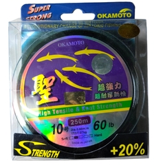 Cước Câu Cá Okamoto 250m - Cước 4 Con Cá Chuyên Dùng Cho Cần Câu Máy